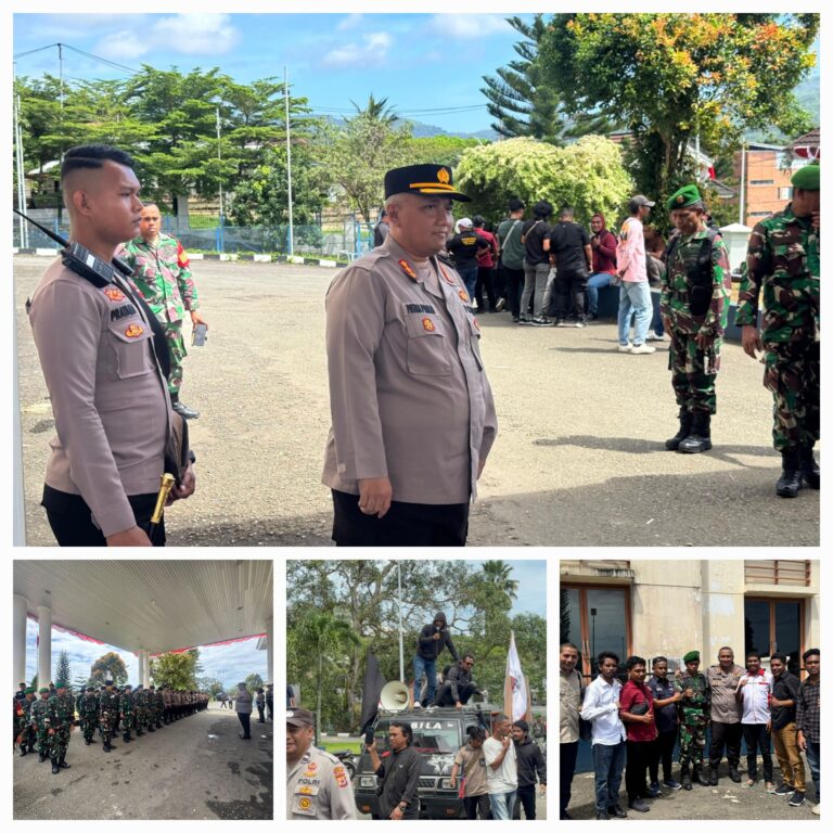 Aksi Damai Gabungan LSM di DPRD Maluku Berlangsung Kondusif, Polresta Ambon dan TNI Turun Tangan